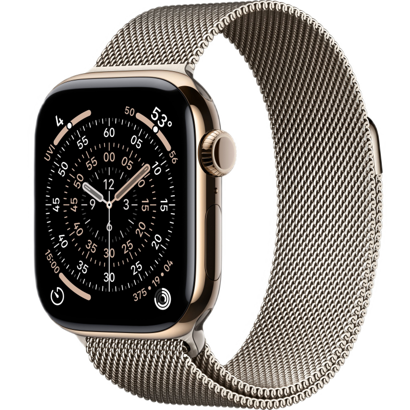 Apple Watch 11 42mm Steel Gold / Titanium Case