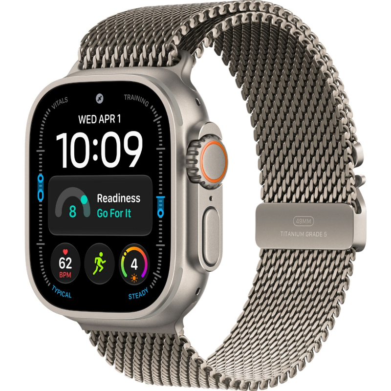 Apple Watch Ultra 4 (2026) 49mm Natural Titanium Case /Milanese Loop