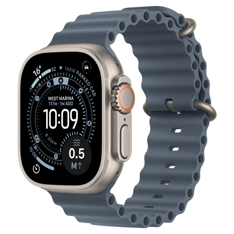 Apple Watch Ultra 3 (2025) 49mm Titanium Case /  Anchor Blue Ocean Band