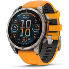 Garmin Fenix 8 AMOLED Sapphire 47mm / Orange - Graphite Silicone Band (010-02904-11 | 010-02904-19)